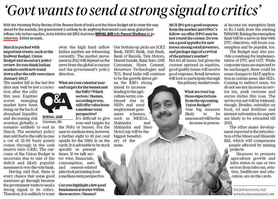 Government wants to send a strong signal to critics