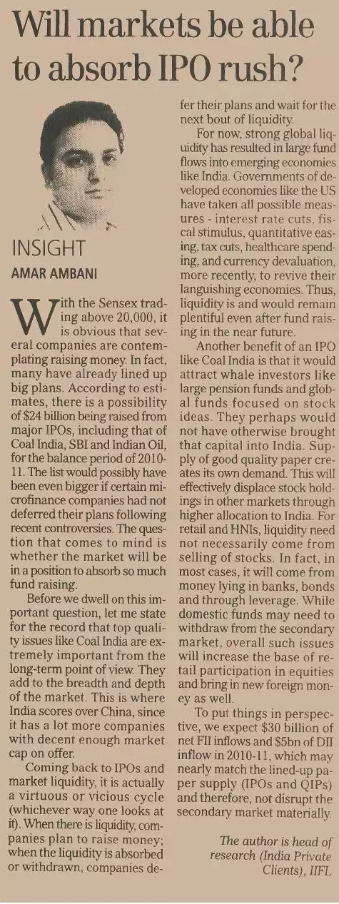 Will markets be able to absorb IPO rush?