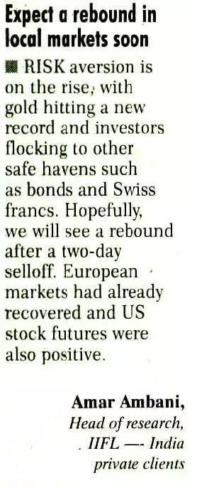 Expect a rebound in local markets soon