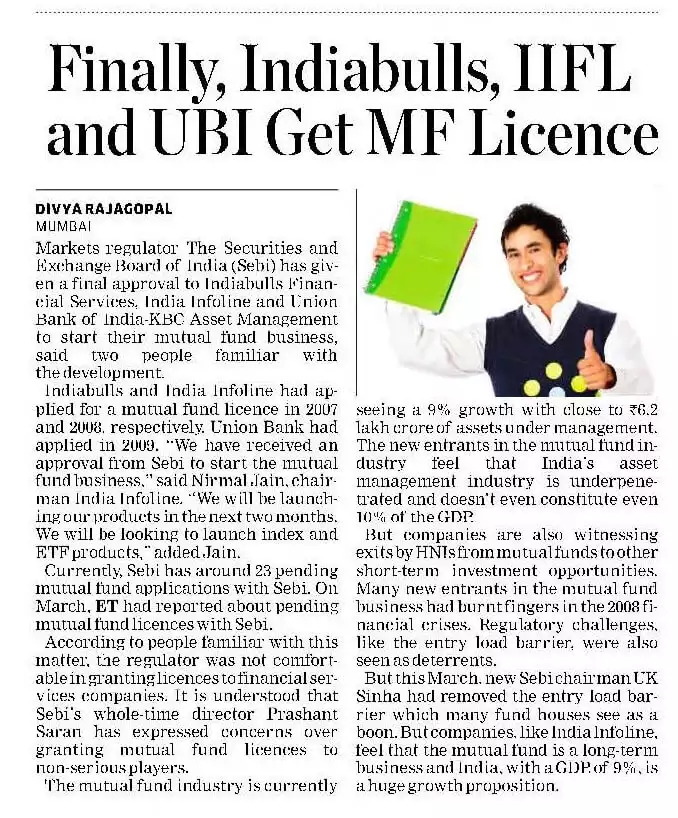 Finally, Indiabulls, IIFL and UBI get MF Licence