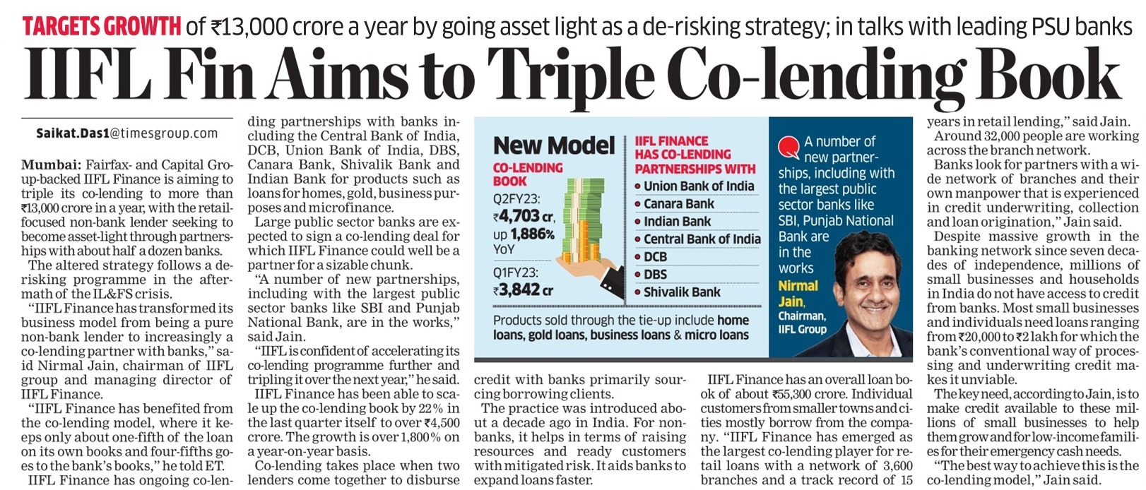 IIfL Finance Colending Story ET