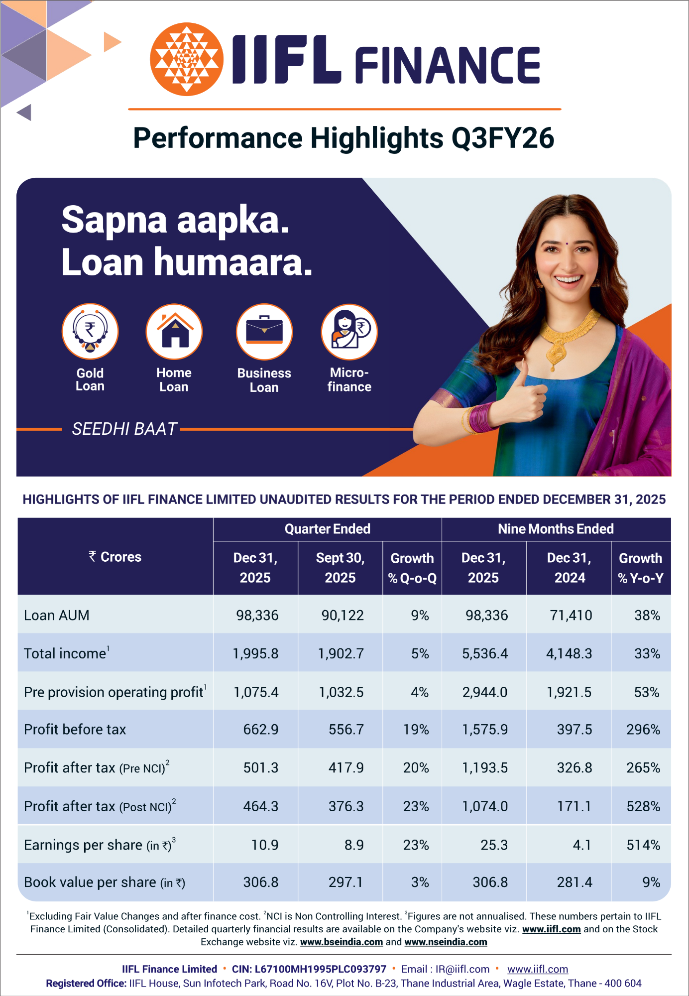 IIFL Finance Q3FY26 Results update 