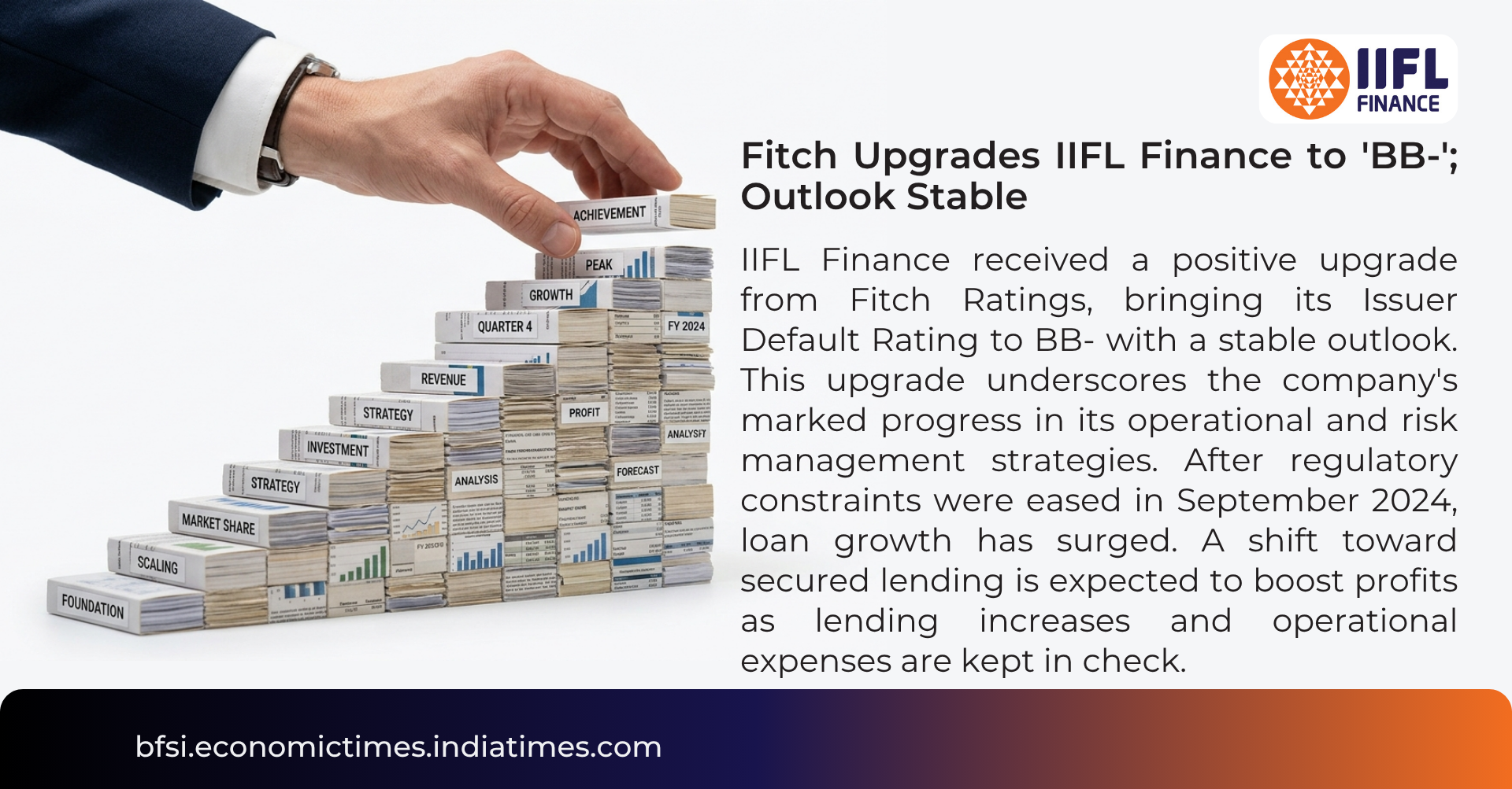 BFSI Economic Times: Fitch Upgrades IIFL Finance…