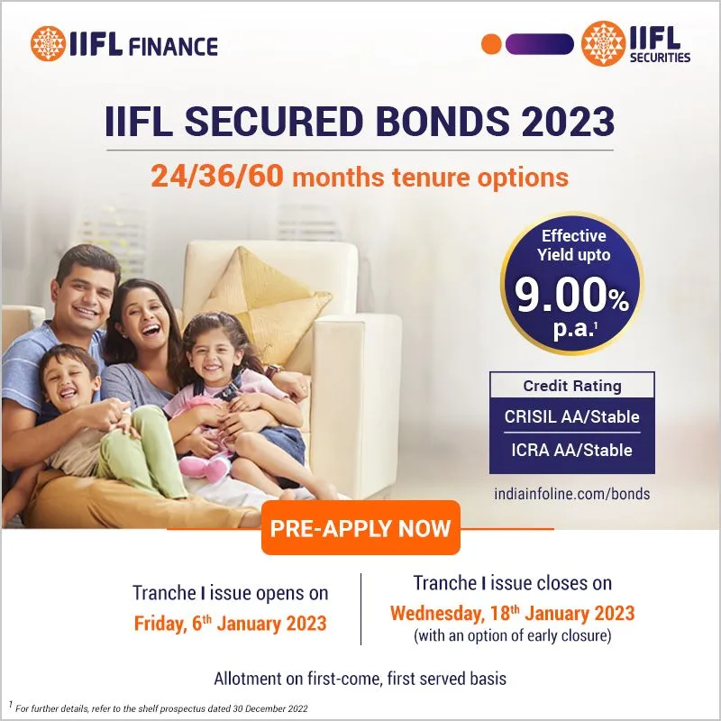 IIFL Finance Limited to Raise up to Rs. 10,000 Million via Secured  NCDs, Offers up to 9.00% Yield