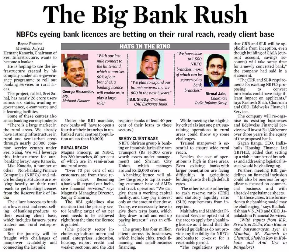 The Big Bank Rush