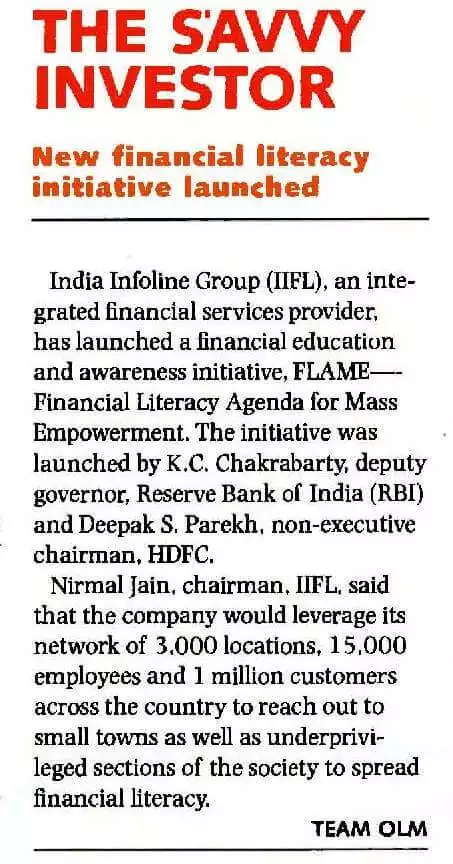 New financial literacy initiative launched
