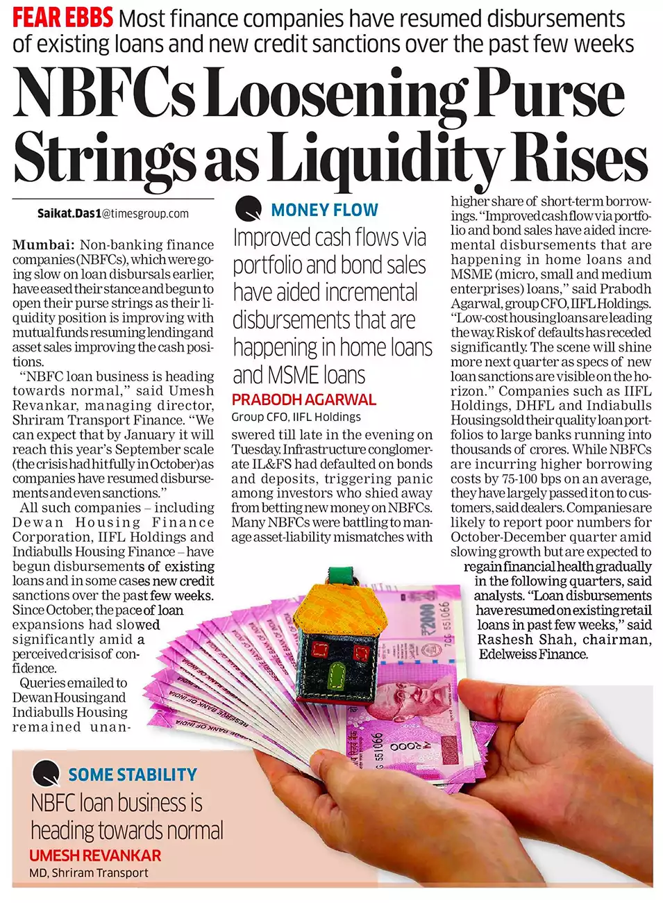 NBFCs Loosening Purse Strings as Liquidity Rises