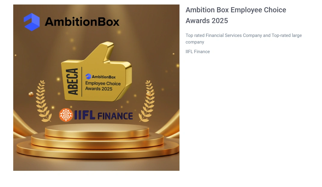 IIFL Finance recognized as Top-rated Financial Services Company at AmbitionBox Employee Choice Awards 2025