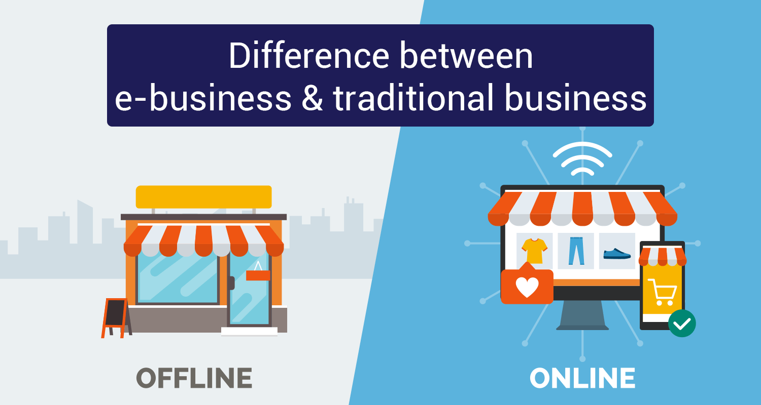 Difference Between e-Business & Traditional Business